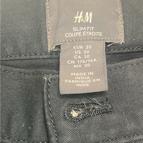 H&M Slim Fit Black Jeans - Picture 4 of 4